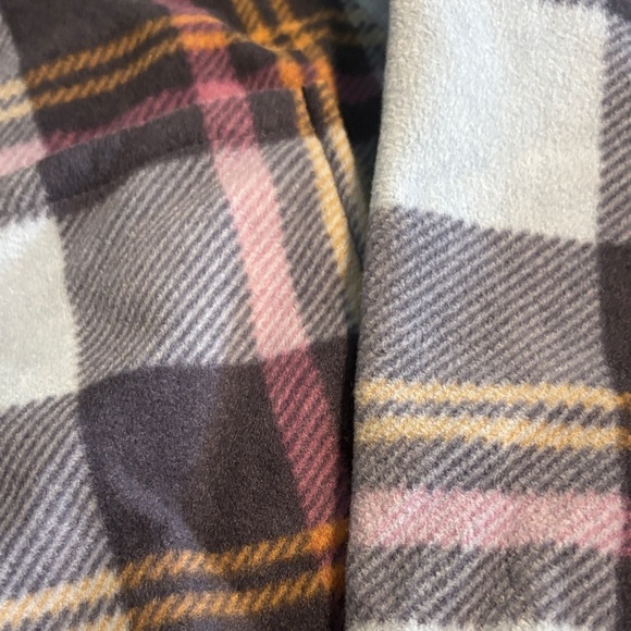 Eddie Bauer Women's Plaid Button Down Shirt in Blue and Purple - Picture 4 of 5